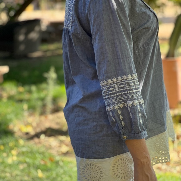 Johnny Was Workshop CIRO BOHO Top Medium - Picture 13 of 16